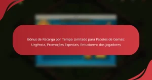Bónus de Recarga por Tempo Limitado para Pacotes de Gemas: Urgência, Promoções Especiais, Entusiasmo dos Jogadores