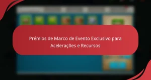 Prémios de Marco de Evento Exclusivo para Acelerações e Recursos