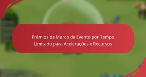Prémios de Marco de Evento por Tempo Limitado para Acelerações e Recursos