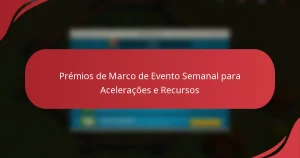 Prémios de Marco de Evento Semanal para Acelerações e Recursos