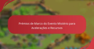 Prémios de Marco do Evento Mistério para Acelerações e Recursos